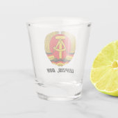 Leipzig, DDR - Ostdeutschland Schnapsglas (Rückseite)