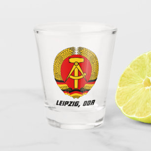 Leipzig, DDR - Ostdeutschland Schnapsglas