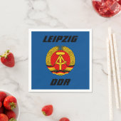 Leipzig, DDR - Ostdeutschland Serviette (Beispiel)