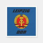 Leipzig, DDR - Ostdeutschland Serviette (Vorderseite)