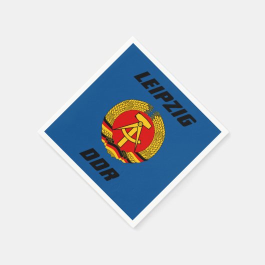 Leipzig, DDR - Ostdeutschland Serviette (Ecke)