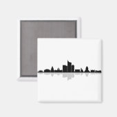 LEIPZIG Deutschland City Skyline Silhouette Magnet (Vorderseite/Rückseite)