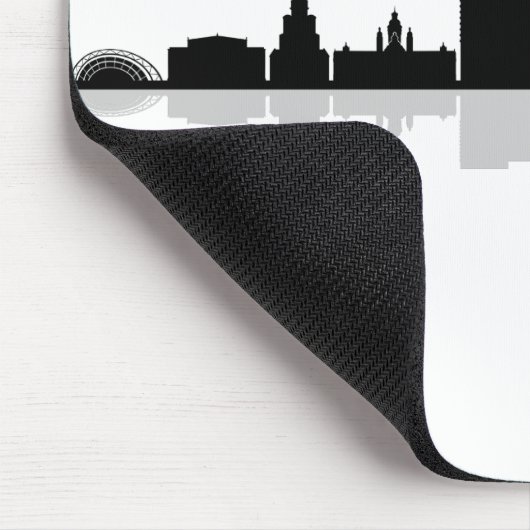 LEIPZIG Deutschland City Skyline Silhouette Mousepad (Ecke)
