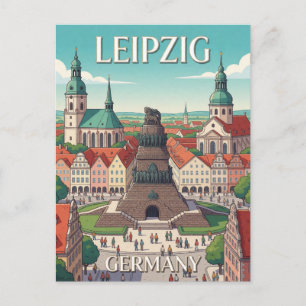 Leipzig Deutschland Historische Architektur Reise Postkarte