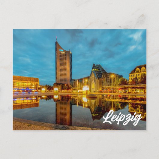 Leipzig, Deutschland Postkarte (Vorderseite)