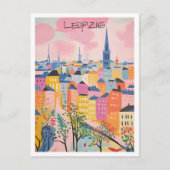 Leipzig Deutschland Reise Kunst  Postkarte (Vorderseite)