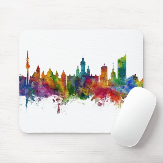 Leipzig Deutschland Skyline Mousepad (Mit Mouse)