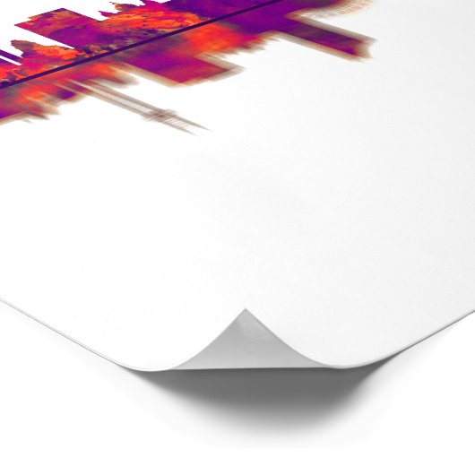 Leipzig Deutschland Skyline Poster (Ecke)