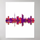 Leipzig Deutschland Skyline Poster (Vorne)