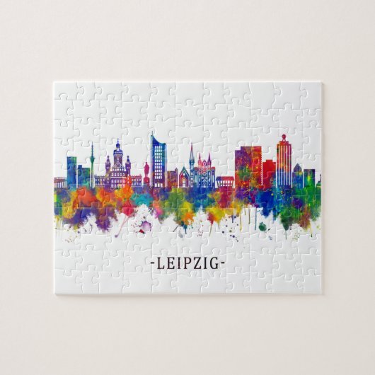 Leipzig Deutschland Skyline Puzzle (Horizontal)