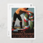 Leipzig, Deutschland, Turnier, 1913 Vintag Postkarte (Vorne/Hinten)