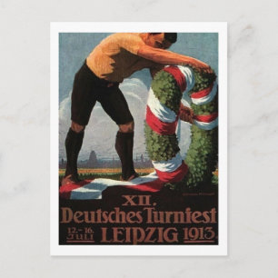 Leipzig, Deutschland, Turnier, 1913 Vintage Postkarte