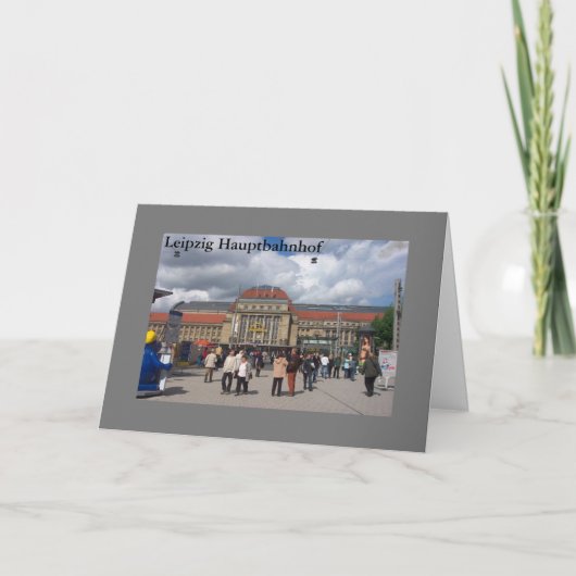 Leipzig Hauptbahnhof Karte (Vorderseite)