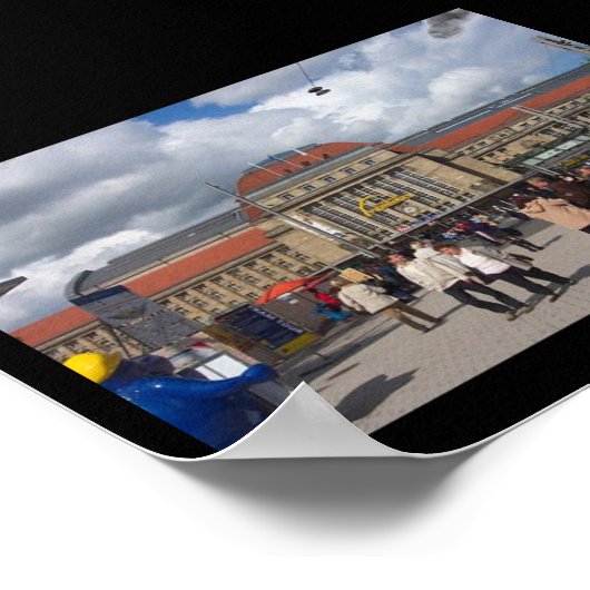 Leipzig Hauptbahnhof Poster (Ecke)