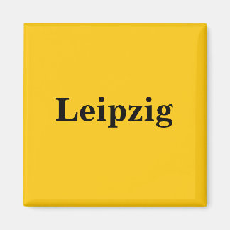 Leipzig Magnet - Schild Gold Gleb