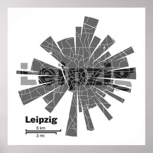 Leipzig Map Poster (Vorne)