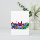 Leipzig Skyline Feiertagspostkarte (Stehend Vorderseite)