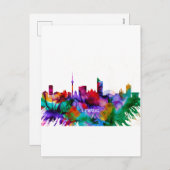 Leipzig Skyline Feiertagspostkarte (Vorne/Hinten)