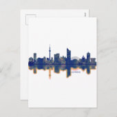 Leipzig Skyline Feiertagspostkarte (Vorne/Hinten)