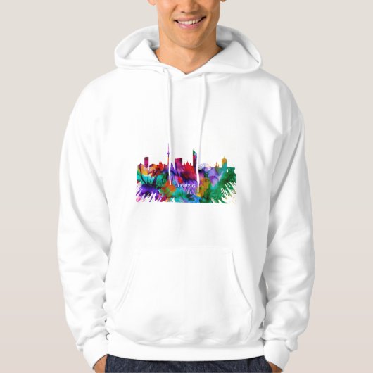 Leipzig Skyline Hoodie (Vorderseite)