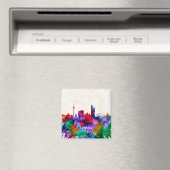 Leipzig Skyline Magnet (In Situ (Geschirrspüler))