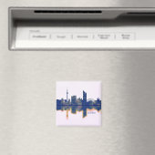 Leipzig Skyline Magnet (In Situ (Geschirrspüler))