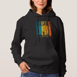 Leipzig Skyline Retro Vintage Souvenir Leipzig Hoodie
