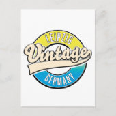 Leipzig Vintages Logo. Postkarte (Vorderseite)