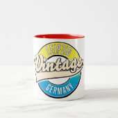 Leipzig Vintages Logo. Zweifarbige Tasse (Mittel)