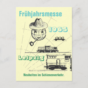 Leipziger Frühjahrsmesse Werbedesign DDR Postkarte