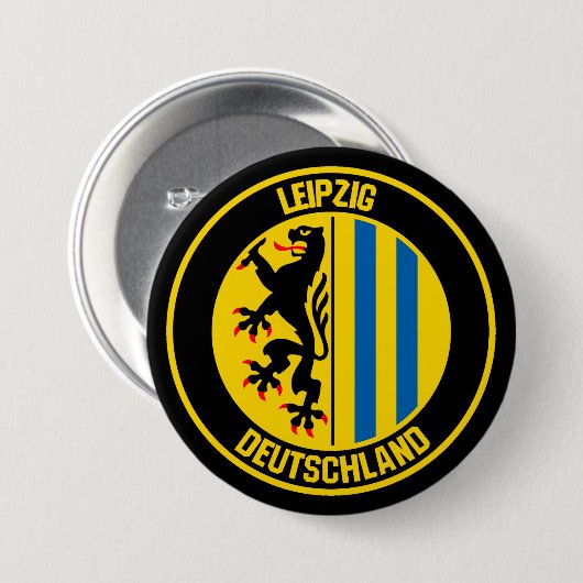 Leipziger RundEmblem Button (Vorne & Hinten)