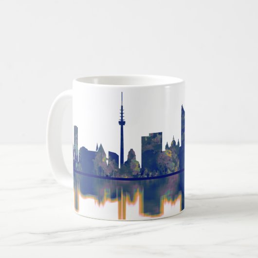 Leipziger Skyline Kaffeetasse (Vorderseite Links)