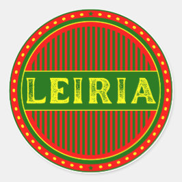 Leiria City Pride Emblem – Portuguese Identity Runder Aufkleber