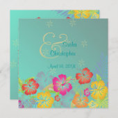Leis/Luau/Hibiskus Hochzeit Einladungen (Vorne/Hinten)
