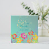 Leis/Luau/Hibiskus Hochzeit Einladungen (Stehend Vorderseite)