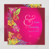 Leis/Luau/Hibiskus Hochzeit Einladungen (Vorne/Hinten)