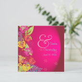 Leis/Luau/Hibiskus Hochzeit Einladungen (Stehend Vorderseite)