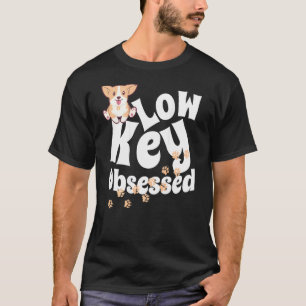Leise besessen Corgi Hund. Retro-Übergroßes Bild O T-Shirt