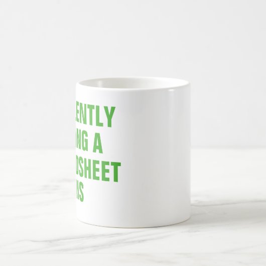 Leise eine Tabelle dafür erstellen Kaffeetasse (Mittel)