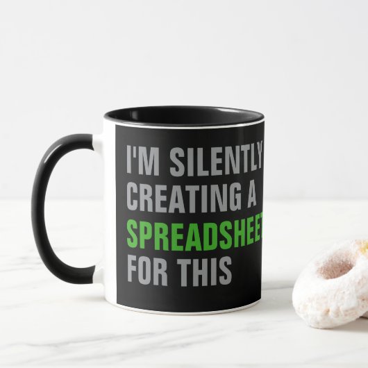 Leise eine Tabelle dafür erstellen Tasse (Mit Donut)