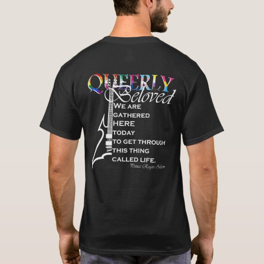 leise geliebt mit Texten T - Shirt (Rückseite)