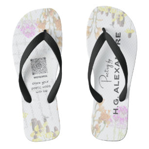 „Leise gemalte Poesie“ – Flip Flops Badesandalen