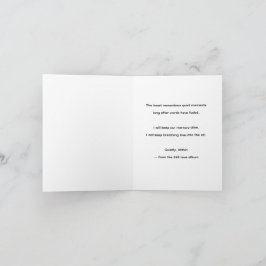Leise, im Innern – MemoryUs Lyric Card Dankeskarte
