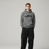 Leise mutig werdendes Retro-Typografie-Design Hoodie