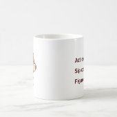 Leise Selbstbewusste Kaffeebohnen Charakter Kaffeetasse (Mittel)