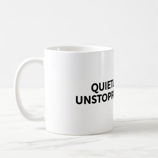 Leise unaufhaltsam kaffeetasse (Links)