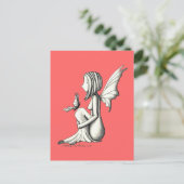 leise Unterhaltung Postkarte (Stehend Vorderseite)