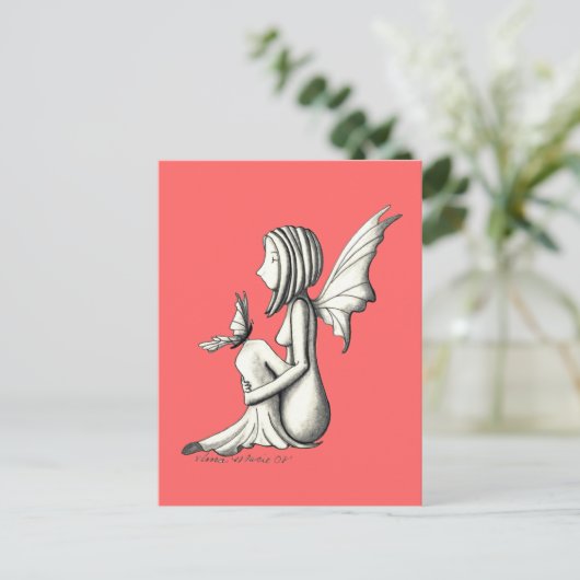 leise Unterhaltung Postkarte (Stehend Vorderseite)