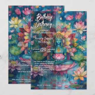 Leise Werden | Lotusblüten-Design Einladung