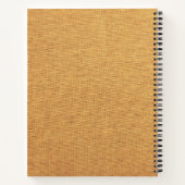 'Leise Worte' Beige Blumen-Journal-Geschenk mit Na Notizblock (Rückseite)